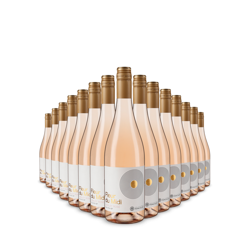 Foncalieu 15 lahví Fleur du Midi Merlot Rosé 2025