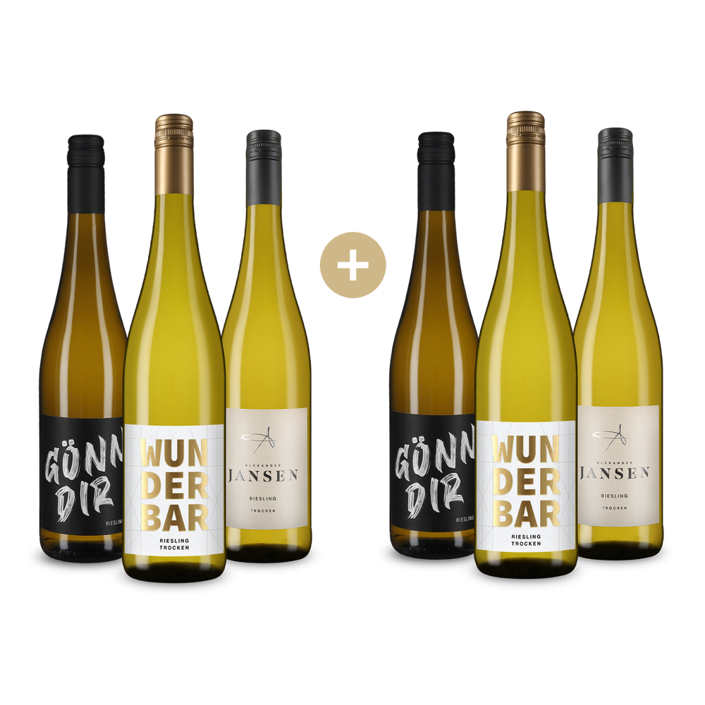 3+3 lahve letních Rieslingů z Falce