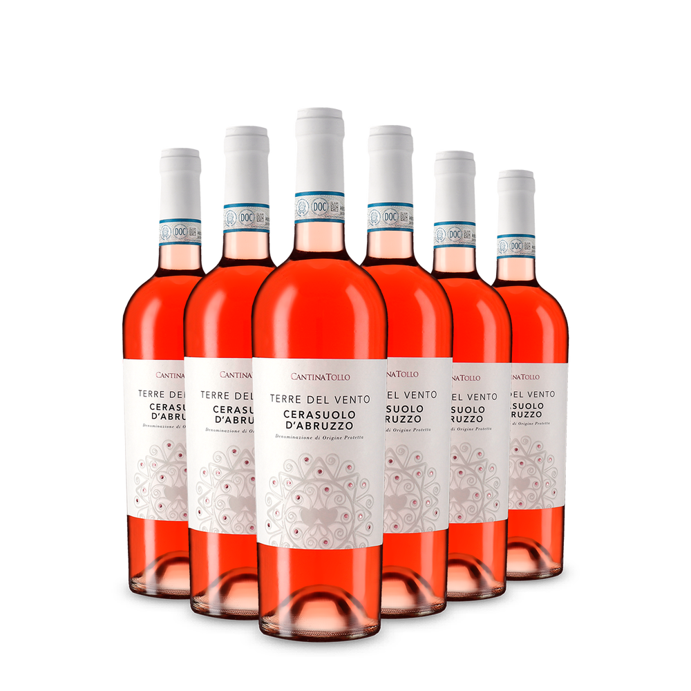 Cantina Tollo 6x Terre del Vento Cerasuolo d'Abruzzo Rosato 2025