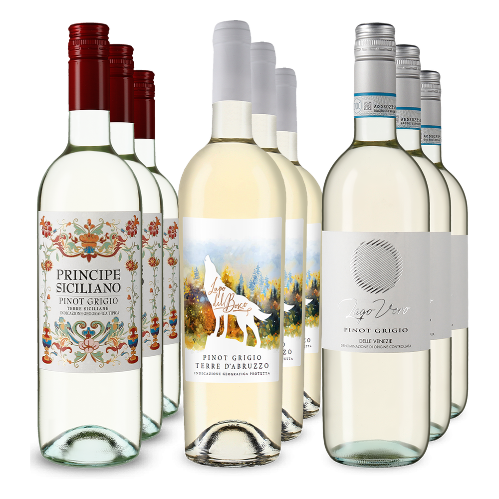 3x3 Cesta s Pinot Grigio třemi regiony