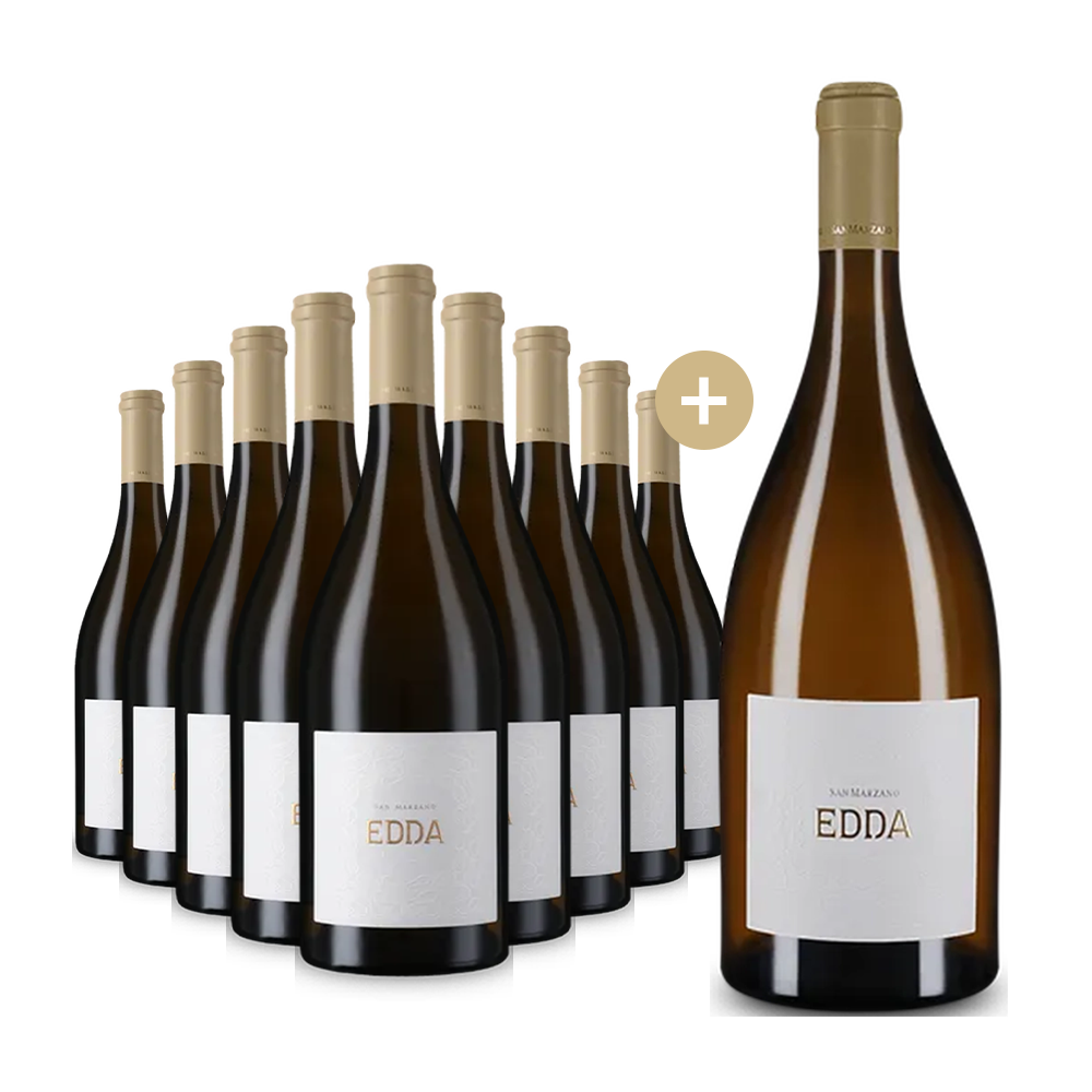 9 Flaschen + Gratis-Magnum: Cantine San Marzano Edda Bianco 2024