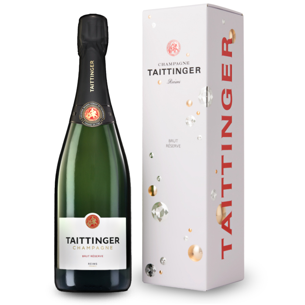 Champagne Taittinger Brut Réserve in Geschenkverpackung