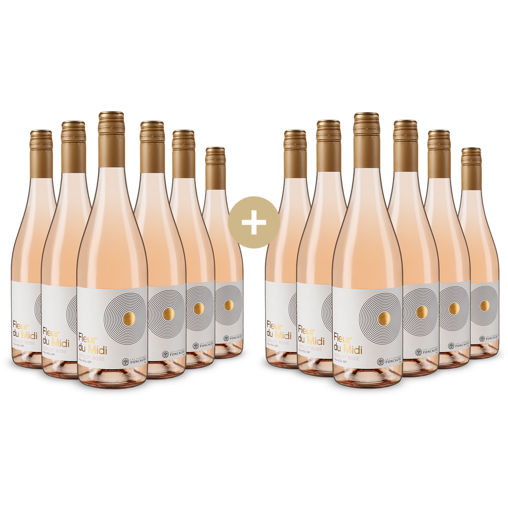 Foncalieu 6+6 lahví Fleur du Midi Merlot Rosé 2025